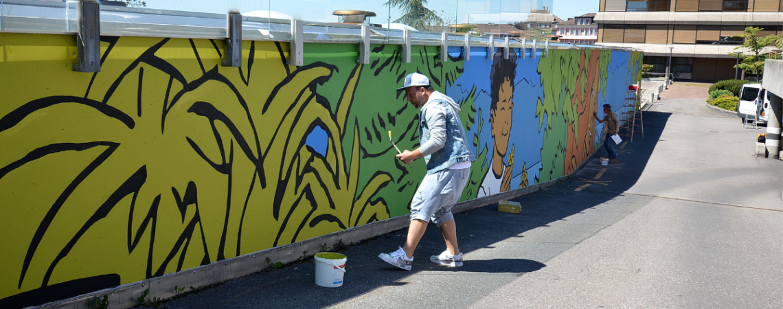 La fresque de Cosey à Pully: une réalisation vraiment régionale